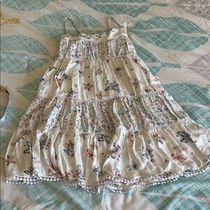 GAP Floral Butterfly Kids Dress - Cream and Multicolor